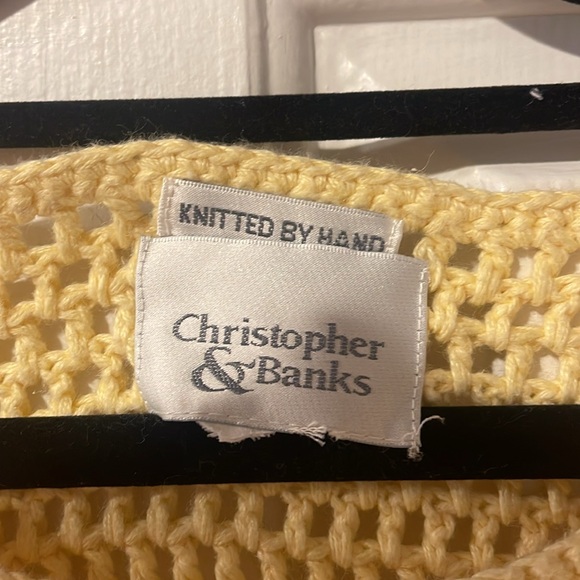 Vintage Christopher& Banks Knitted by hand American flag sweater approx size L - Picture 4 of 6